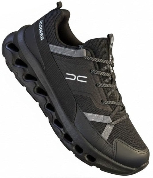 RUNNER – Chaussures de sport 100% noires, confort et performance