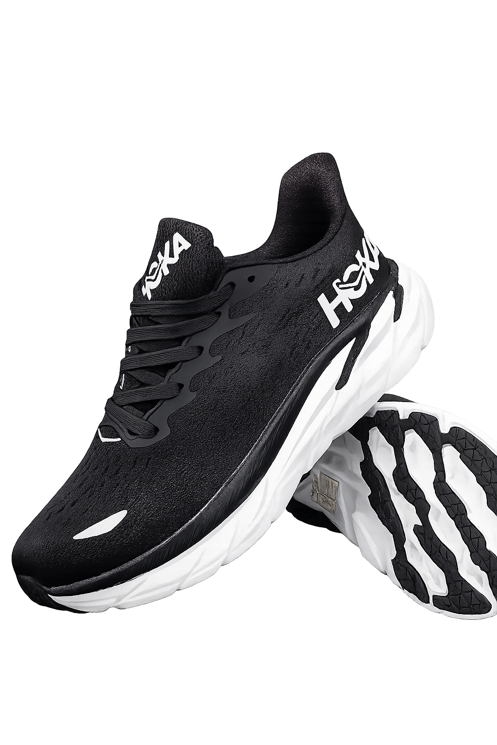 HOKA-Chaussures de sport unisexes légères et confortables – Idéales pour la marche et le running (Noir)
