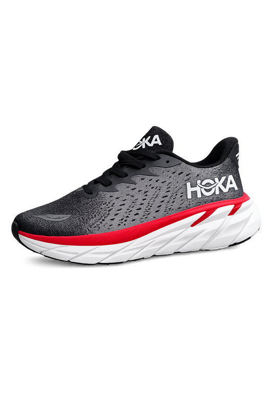HOKA-Chaussures de sport unisexes légères et confortables – Idéales pour la marche et le running (Gris)